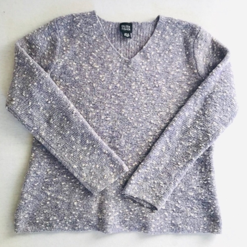 Eileen Fisher I Merino Wool Purple Sweater